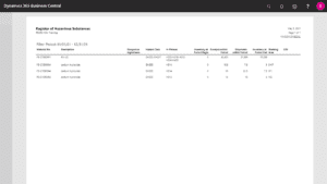 Screenshot Register of Hazardous Substances aus Hazardous Substances Management App