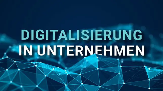 Digitale Knotenpunkte mit Text Digitalisierung in Unternehmen