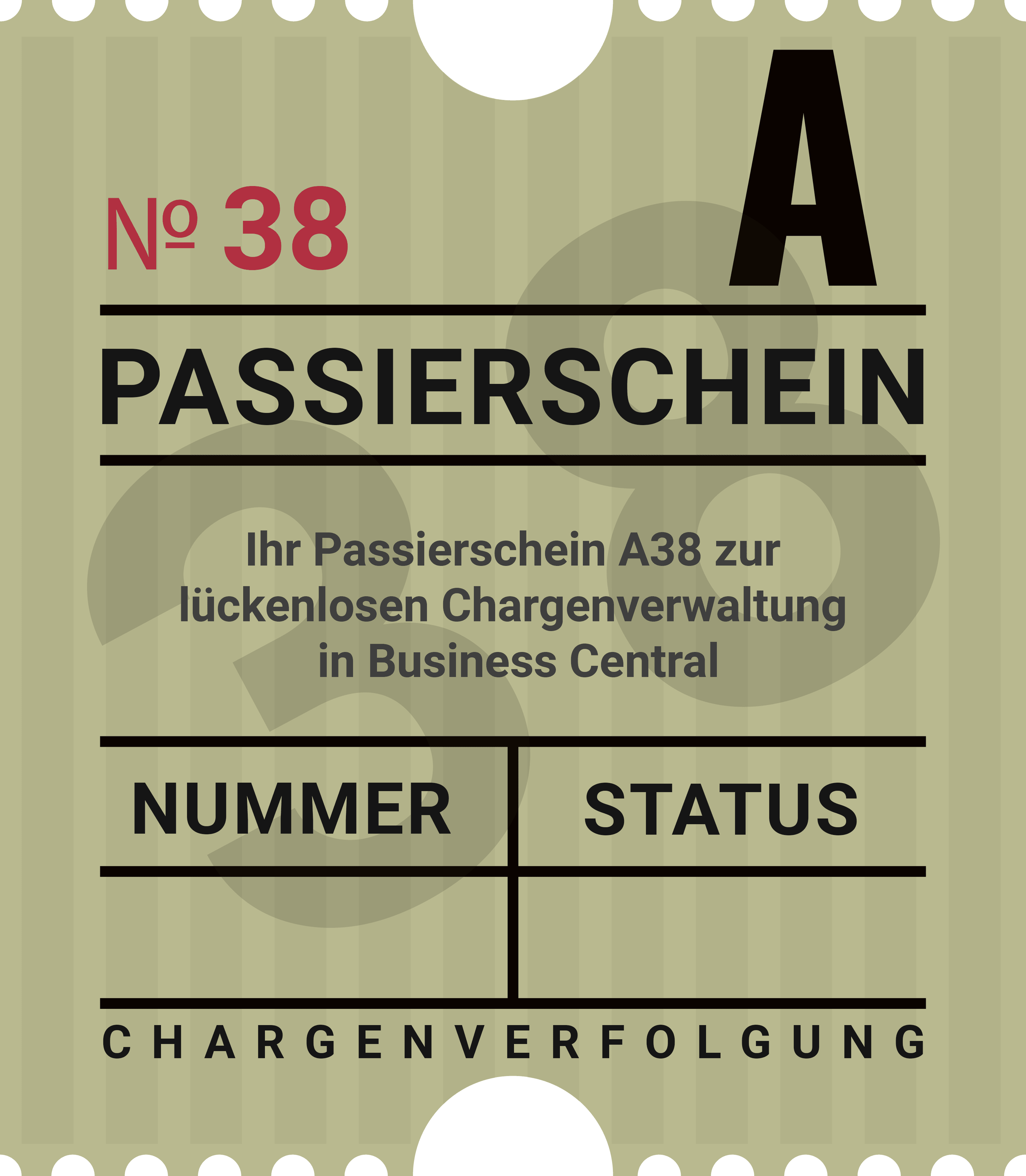 Passierschein A 38 im YAVEON Style