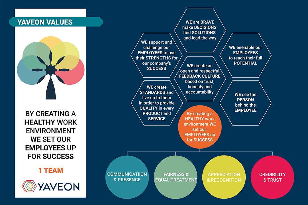 YAVEON values as graphic